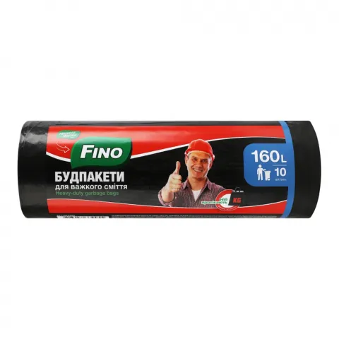 Пакет д/сміття МЖ/FINO 160 л 10 шт. д/строй. 1945/9955