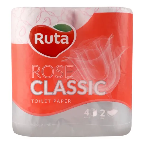 Туал. папір Рута 4 шт. Classic Rose 2 шар.