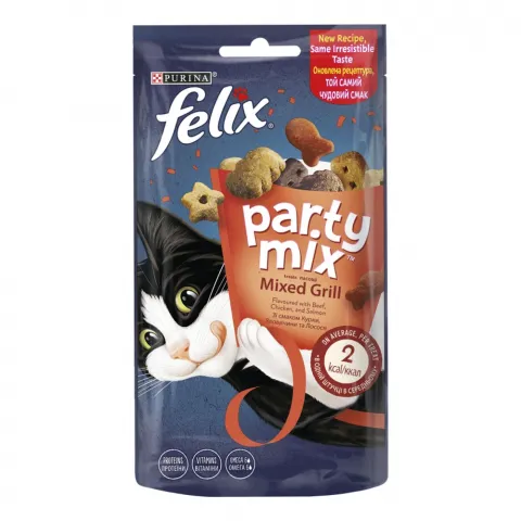 Ласощі д/котів Felix Party Mix 60 г Гриль мікс