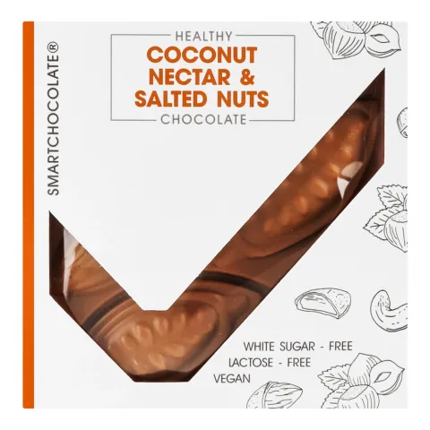 Шок SmartChocolate 70 г кокосовий нектар/солоні горіхи