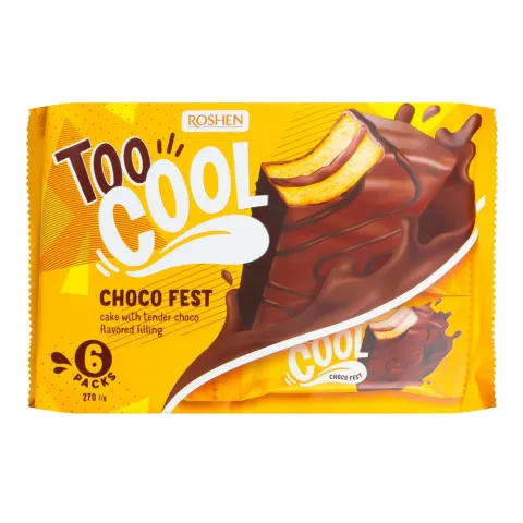 Тістечка Рошен 270 г Too Cool Choco Fest