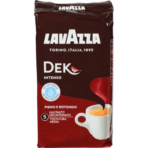 Кава Lavazza 250 г мел. Dek Intenso б/кофеїну (Італія)
