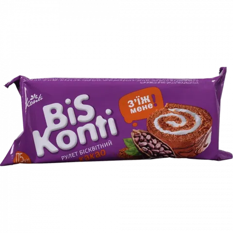 Рулет Конті BisKonti 150 г Какао