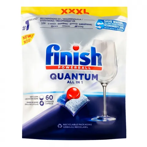 Таблетки Finish д/ ПММ Quantum 60 шт. Powerball Max/Ultimate