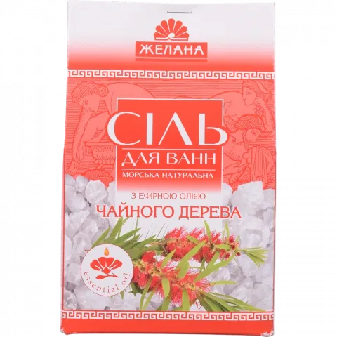 Сіль д/ванн 500 г ефір. олією Чайн. дерево