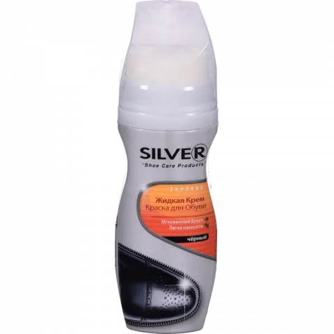 Крем-фарба д/взуття Silver 75 мл Преміум рідка чорн.