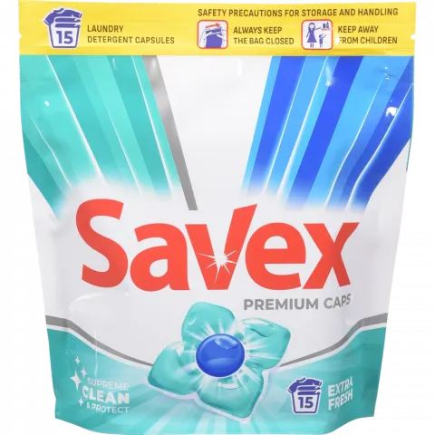 Гель д/прання Savex авт. в розч. кап. 2 in 1 Fresh 14/15 шт. И516/858