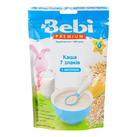 Каша Бебі Преміум 200 г мол. 7 злаків