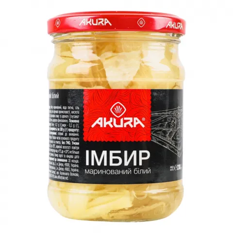 Імбир Akura 230 г марин. білий