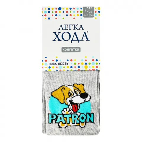 Колготки дит. Легка Хода 8244 112-120 60 19 срібло меланж