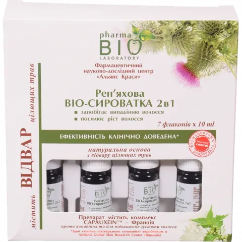 Сироватка д/волосся BIO Pharma 10 мл Реп`яхова 2в1 стимулює ріст волосся