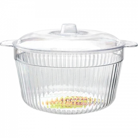 Миска пласт. з кришкою 27,52217см арт. A9589-1 И165