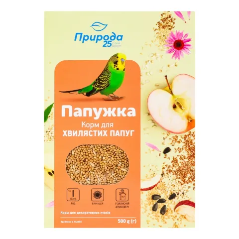 Корм Папужки 500 г йод ехінацея New