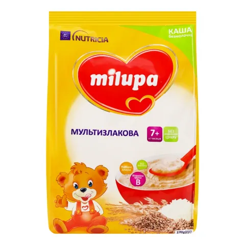 Каша Milupa 170 г мультизлакова без молока 7+ міс.