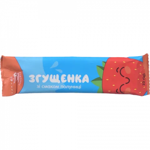 Продукт мол. згущ. Смакуйте 22 г зі смаком полуниці