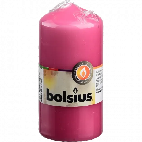 Свіча Bolsius 120/58 1 шт. Фуксія, 33 год., арт. 103614390138