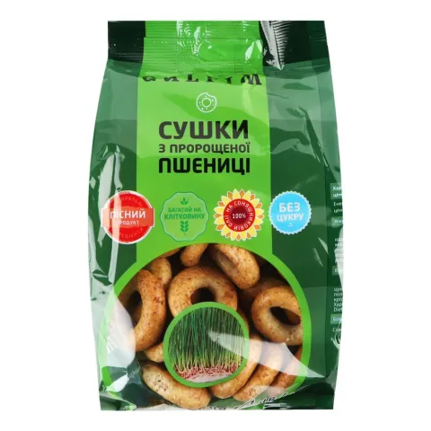 Сушки Galfim 200 г з пророщеної пшениці