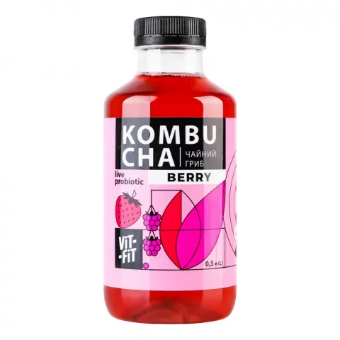 Напій б/алк. Vit-Fit 0,5 л Kombucha Berry