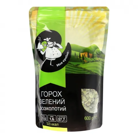 Крупа Моя Країна Горох 600 г зелений колотий