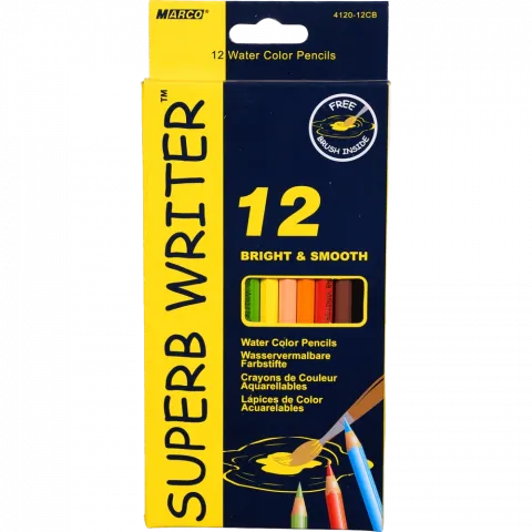 Олівці кольорові акварельні Marco Superb Writer 12 шт. 4120-12CB 26373