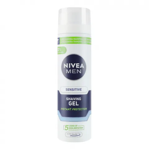 Гель д/гоління Nivea 200 мл Миттєвий захист д/чутлив. шкіри 81740