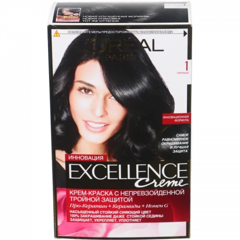 Фарба д/волосся L`Oreal EXCELLENCE 100 Чорний