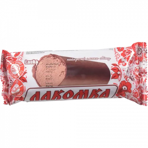 Морозиво Laska 100 г Лакомка з какао