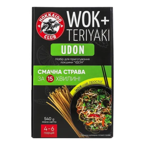 Набір д/приготування Hokkaido Club Wok 540 г Локшина Удон
