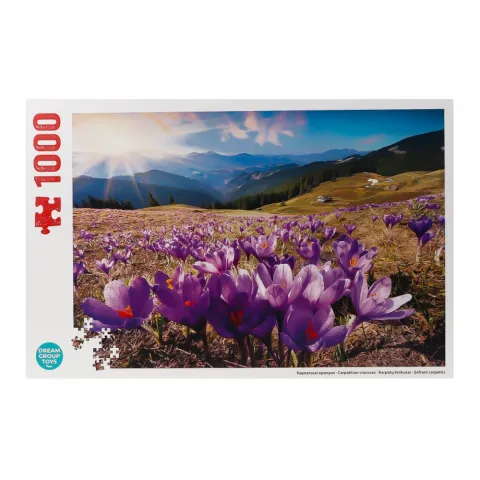 Іграшка пазл DGT-PUZZLE 1000 ел. Карпатські крокуси TRFL_UA/4