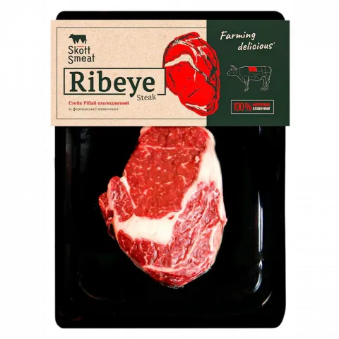 Корейка Ribey Scott Smeat яловича охол. в/у ваг.