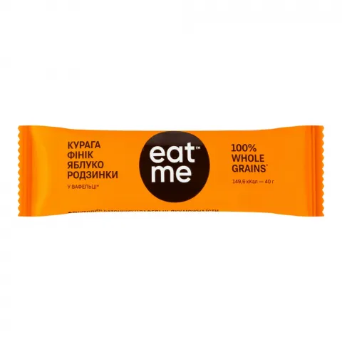 Батончик EatMe 30/40 г Курага/фінік/яблуко/родзинки