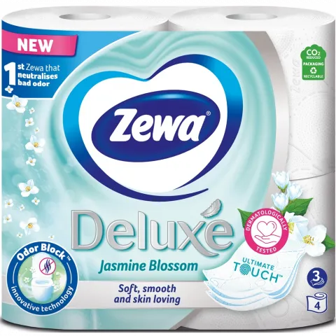 Туалетний папір Zewa 4 шт. Deluxe Жасмин