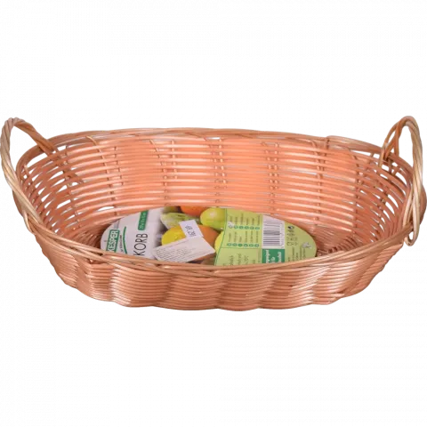 Кошик Kesper плетений з ручками овальний 29x18x13 см пластик
