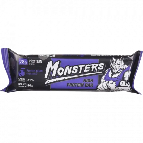 Батончик протеїновий Vale Monsters 80 г з чорносливом