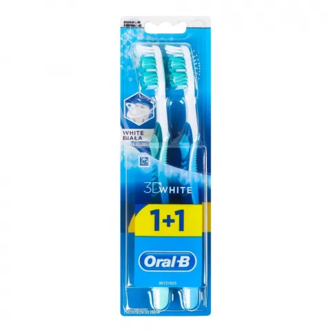 Зуб. щітка Oral-B 3D White 40 сер. 1+1 шт.
