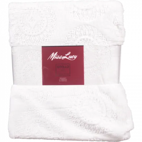 Плед Otello Miss Lusy 170х210 см, поліестер, 260 г/м2, білий арт. 8K8319 И440