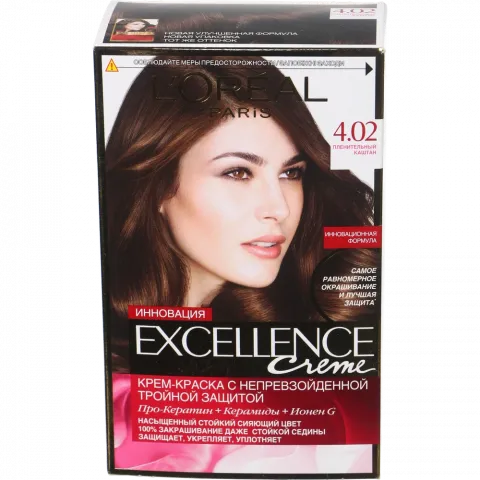 Фарба д/волосся L`Oreal EXCELLENCE 4.02 Чарівний каштан