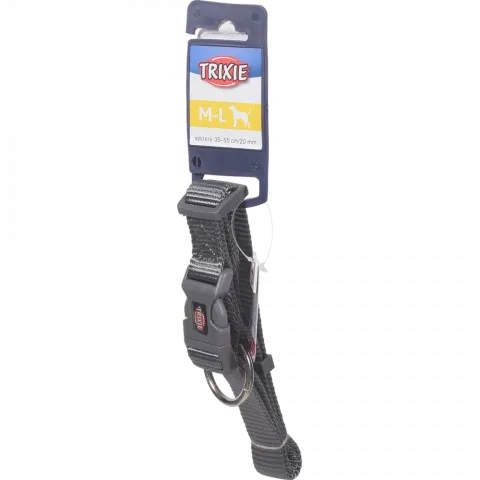Нашийник Trixie Premium нейлон M-L 35-55 см графітовий