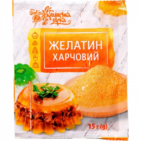 Желатин Українська зірка 15 г харчовий