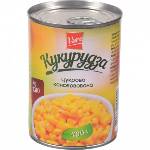 Конс Кукурудза Varo 400 г з/б цукрова
