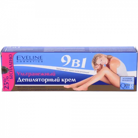 Депілятор Eveline 125 мл Q10+R 9в1 ультраніжний 6302