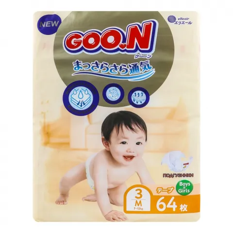 Підг. Goo.N унісекс Premium Soft M (7-12 кг) 64 шт.