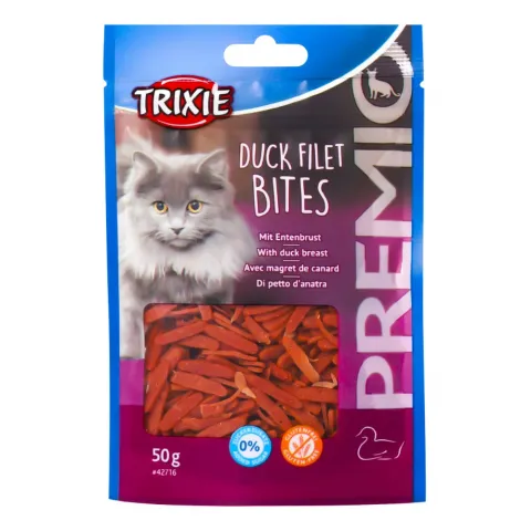 Ласощі д/котів Trixie Premio Duck Filet Bites 50 г філе качки 42716