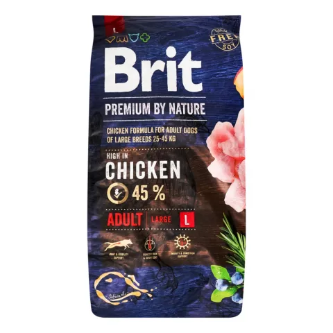 Корм д/собак Brit Premium 8 кг сух. д/великих порід з куркою 170826