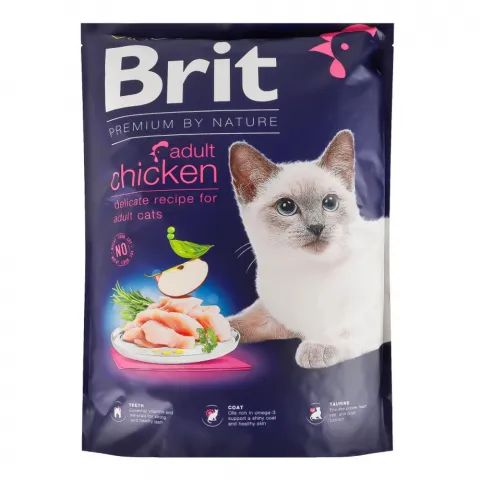 Корм д/котів Brit Premium by Nature 1,5 кг з куркою