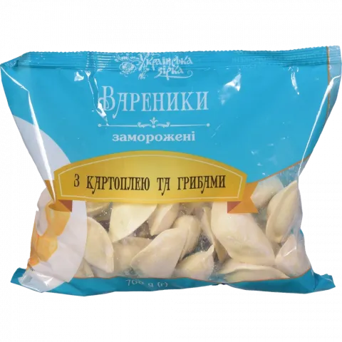 Вареники ТМ Українська Зірка 700 г з картоплею та грибами