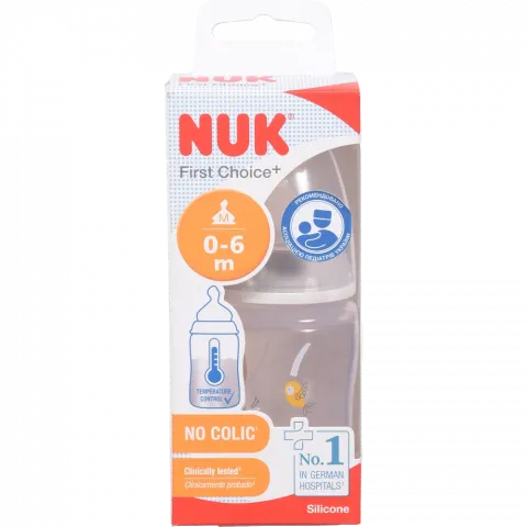 Пляшка Nuk пл. FC+150 мл сил. М р.1 темп. Сафарі