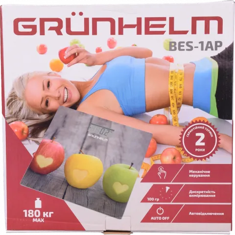 Ваги електронні Grunhelm BES-1AP Яблуко 83820