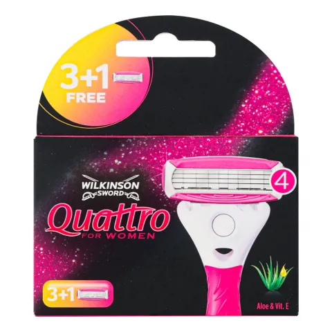 Картридж д/гоління Wilkinson Sword Quattro for Woman 3+1 шт.