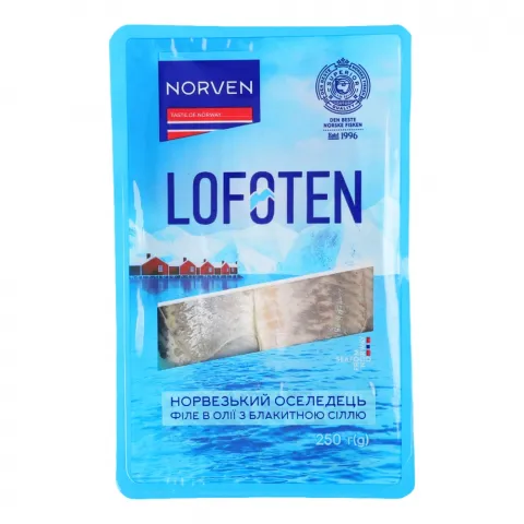Філе Оселедця Norven 250 г з блакитною сіллю в/о